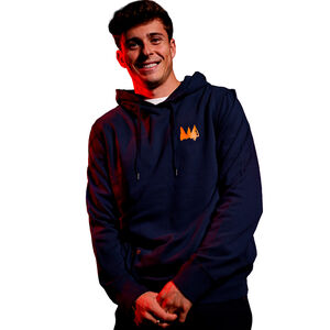 BASQUIAT CROWN HOODY NAVY